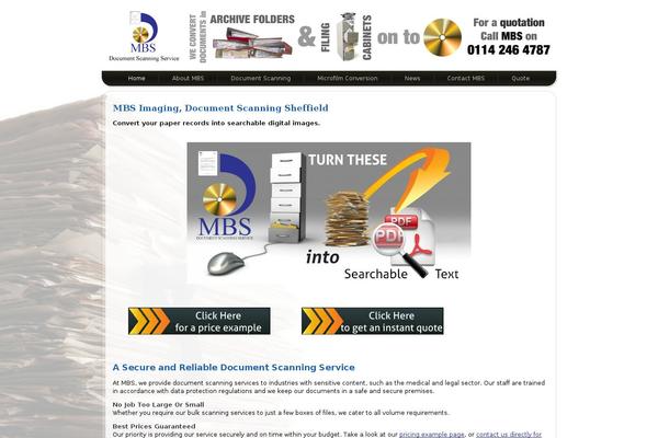 Mbs theme site design template sample