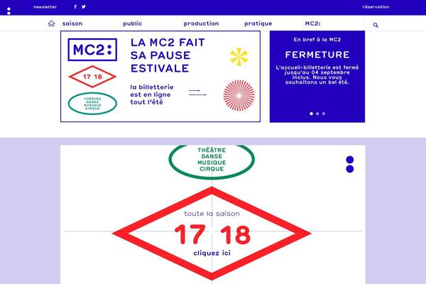 mc2grenoble.fr site used Mc2-theme