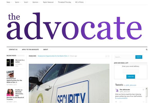 mcadvocate.com site used Publisher