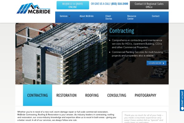 mcbrideservices.com site used Mcbride