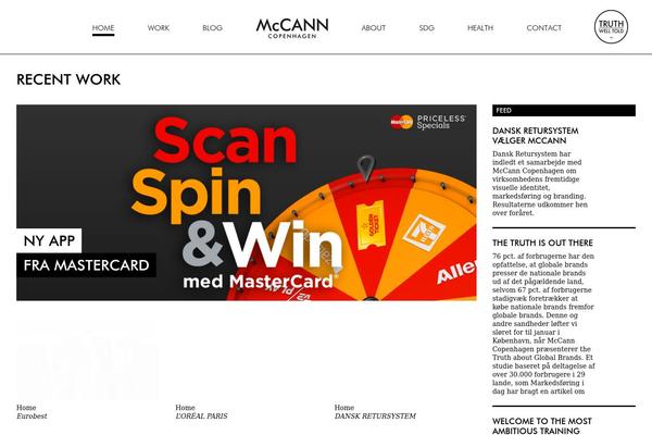 mccann.dk site used Mccann