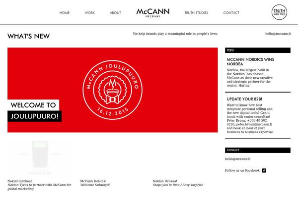 Mccann theme site design template sample