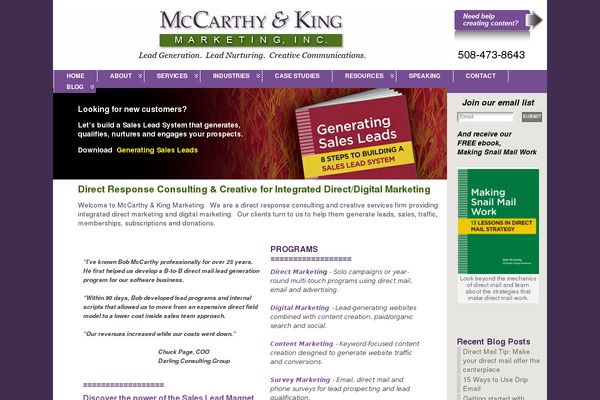 mccarthyandking.com site used Mccarthyandking
