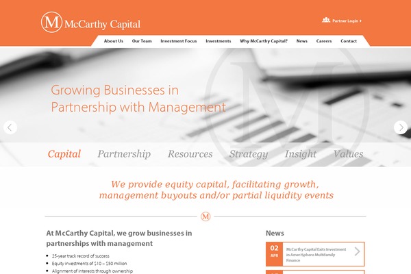 mccarthycapital.com site used Mccarthy-capital
