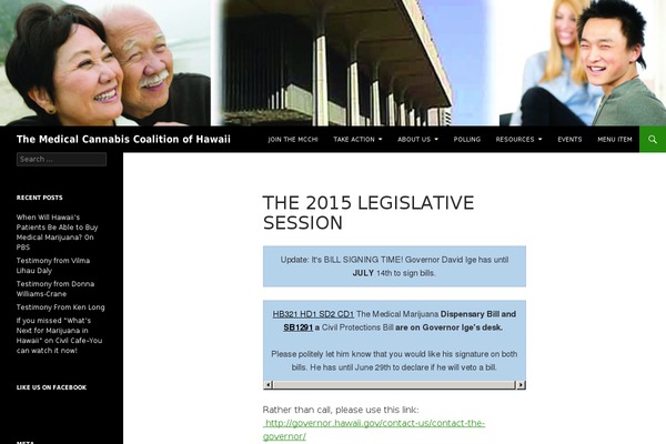 WordPress website example screenshot