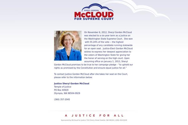 mccloudforjustice.com site used Mccloud