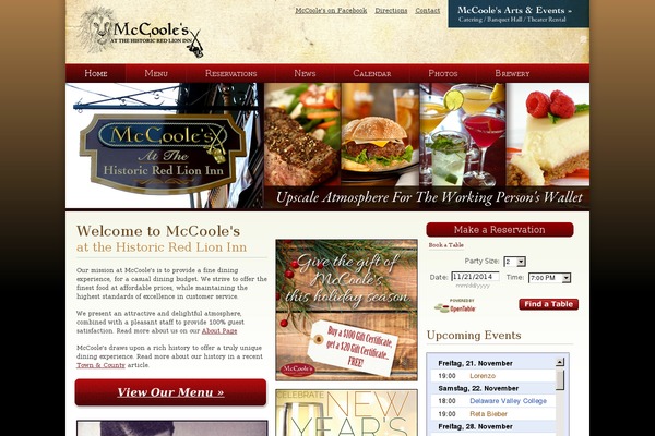 mccoolesredlioninn.com site used Mccooles