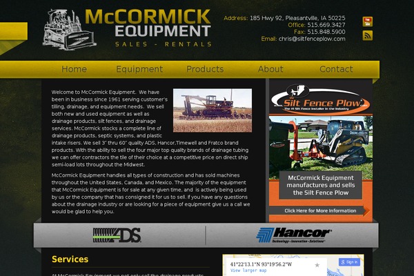 mccormickequipment.com site used Mccormicktheme