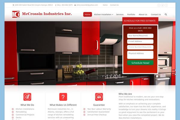 mccrossinindustriesinc.com site used Mcthemeupdated