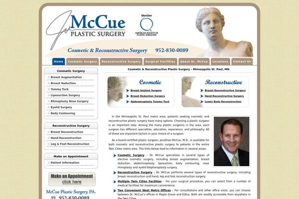 mccueplasticsurgery.com site used Plastic-surgery