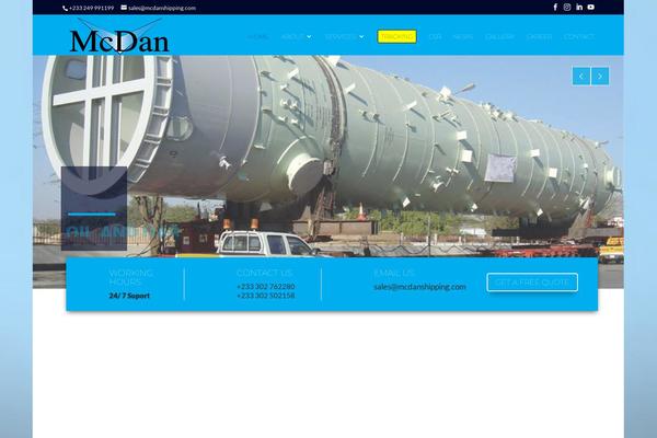 mcdanshipping.com site used Mcdan-shipping-company