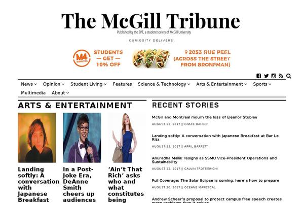 mcgilltribune.com site used Wpzoom-prime-news