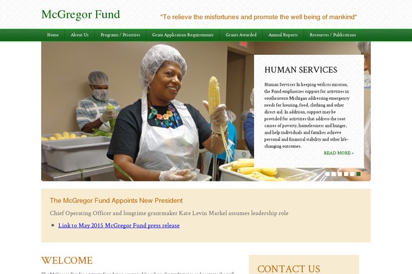 mcgregorfund.org site used Mcgregor