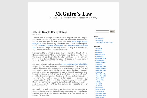 mcguireslaw.com site used Default