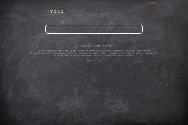 mcii.pl site used Thesis