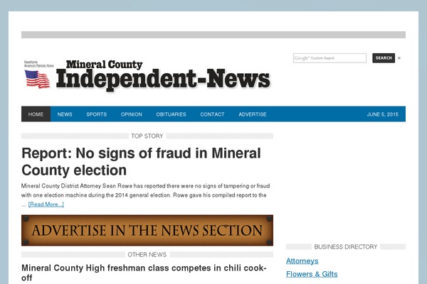 WordPress website example screenshot