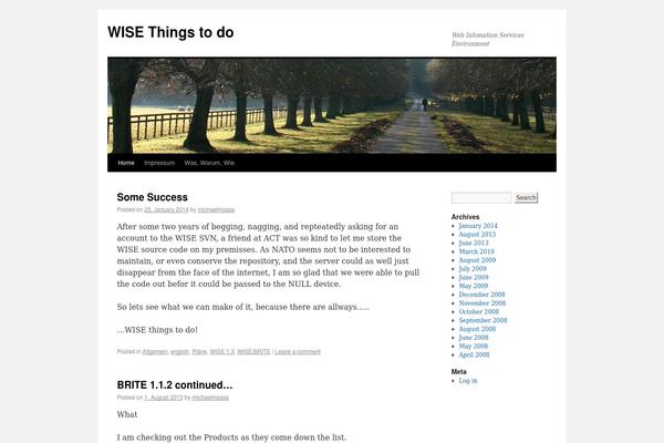 WordPress website example screenshot