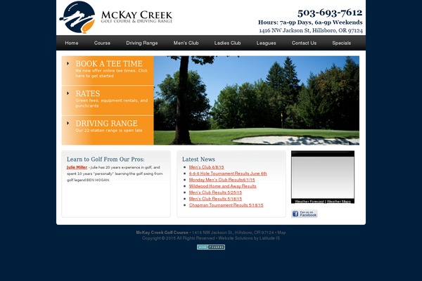 mckaycreekgolf.com site used Mckay