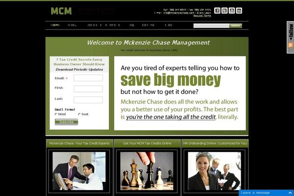 Mcm theme site design template sample