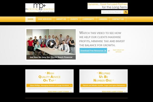 McKinley theme site design template sample