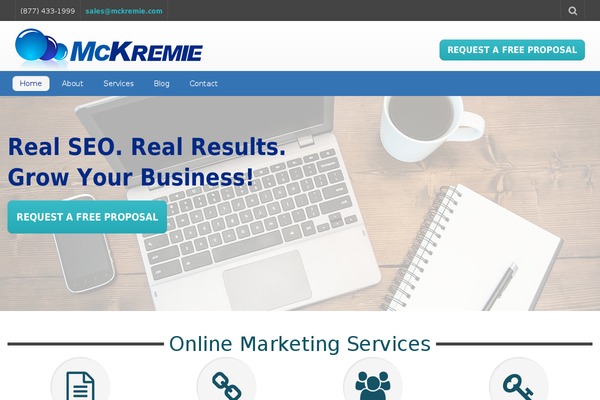 mckremie.com site used Business-theme