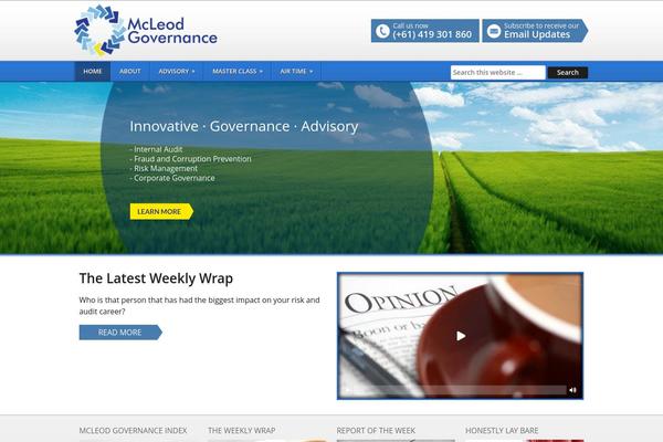 WordPress website example screenshot