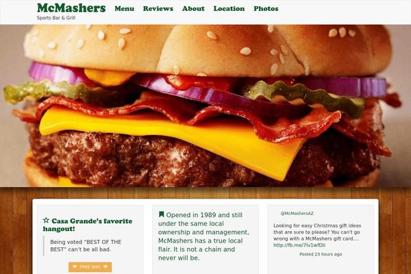 mcmashers.com site used Pure-bootstrap