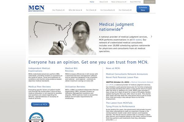 Mcn theme site design template sample