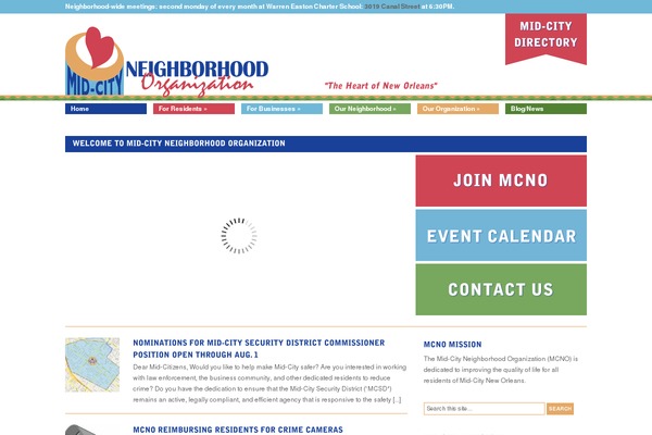 mcno.org site used Gon-theme-base