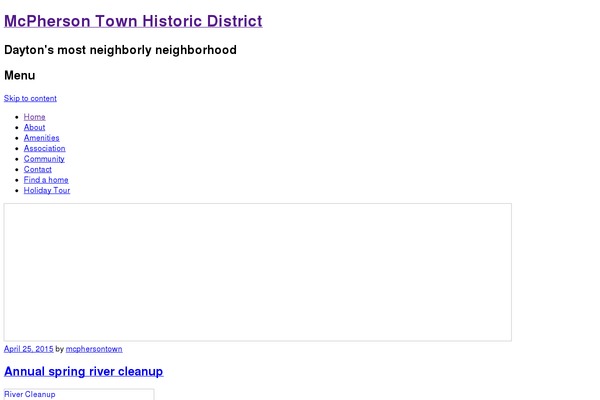 WordPress website example screenshot