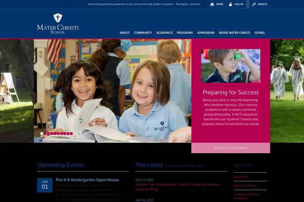 mcschool.org site used Materchristi