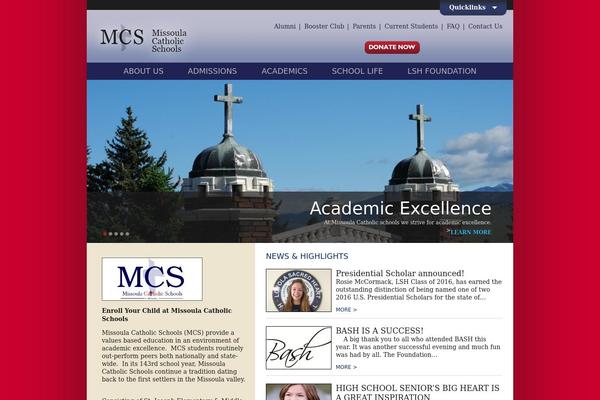 Mcs theme site design template sample