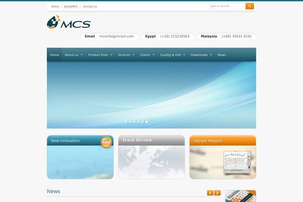 Mcs theme site design template sample