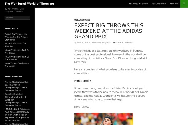 Twenty Fourteen theme site design template sample