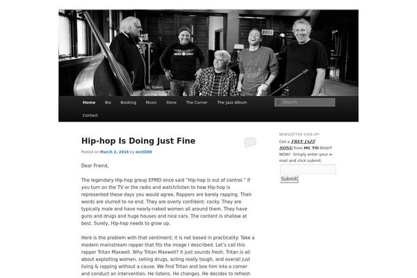 Site using GigPress plugin