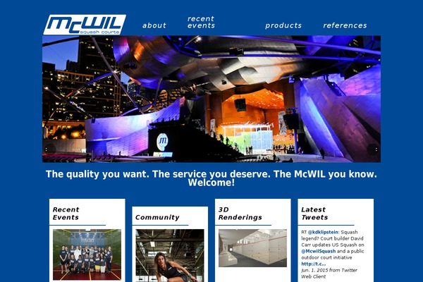 mcwilsquash.com site used Mcwil_theme