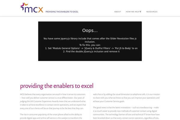 X Child theme site design template sample