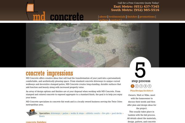 mdconcrete.net site used Mdconcrete