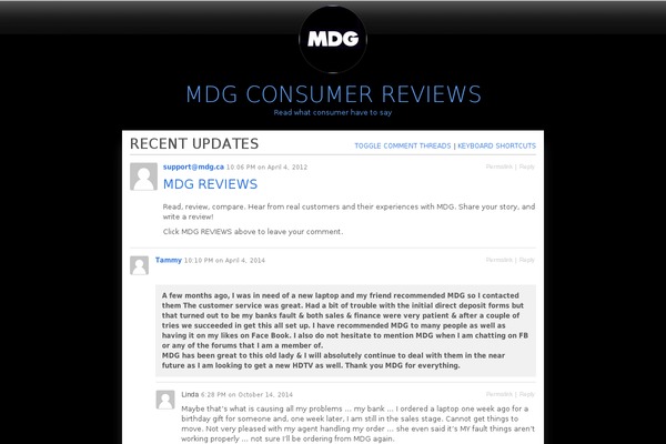 mdgreviews.com site used P3