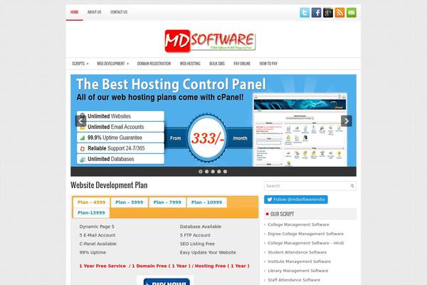 mdsoftech.com site used Mdstmp