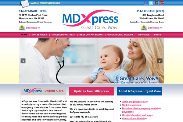 mdxpress.com site used Mdxpress-wp