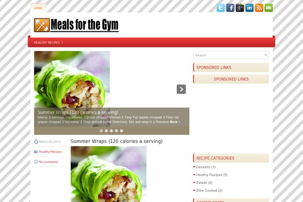 DinnerTime theme websites examples