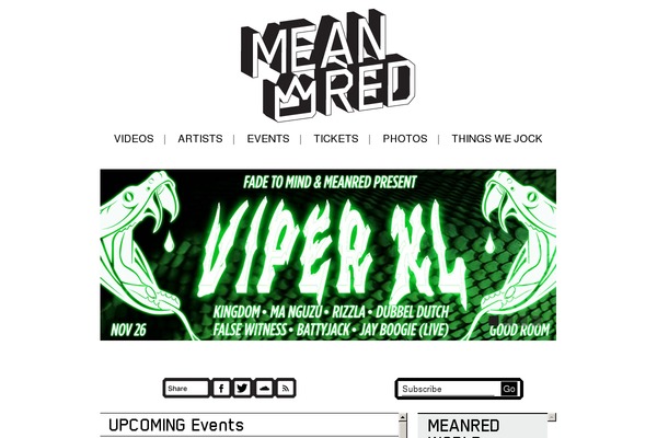 meanredproductions.com site used Meanred