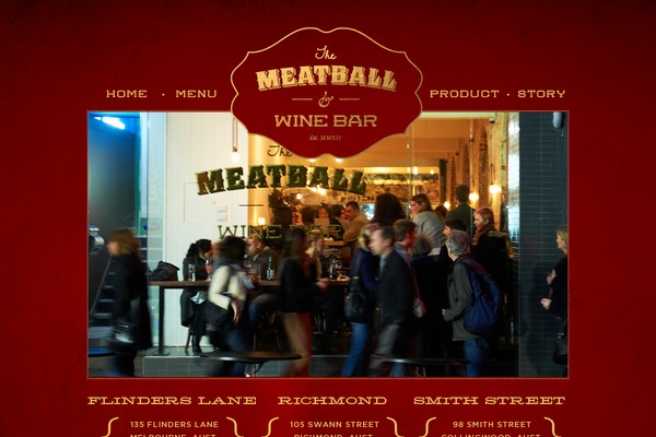 meatballandwinebar.com.au site used Meatballs