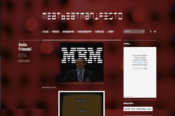 meatbeatmanifesto.com site used Meatbeatmanifestosimple