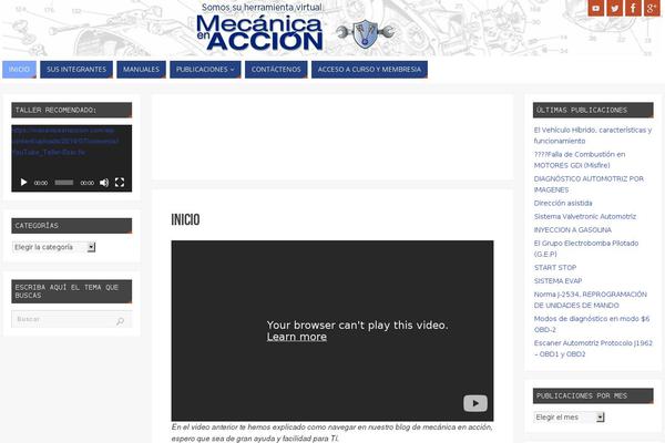mecanicaenaccion.com site used Divi-hijo