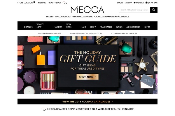 meccacosmetica.com.au site used Mecca