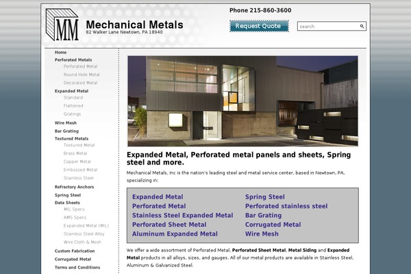 mechanicalmetals.com site used Mechanicalmetals