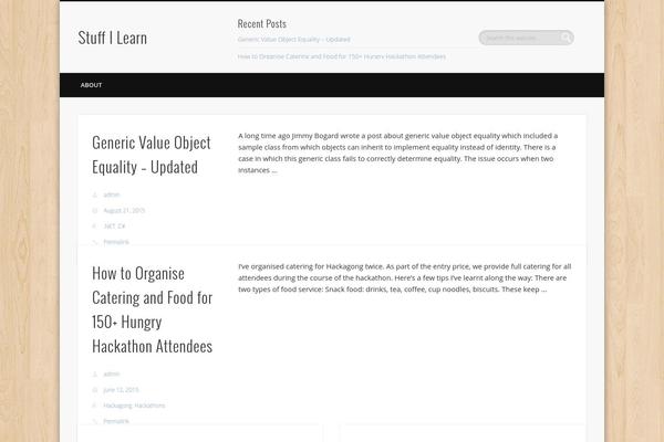 WordPress website example screenshot