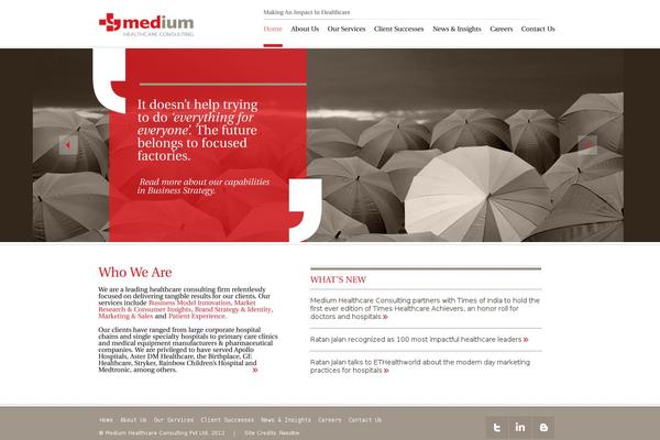 Medium theme site design template sample